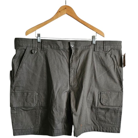Duluth Trading Flex Fire Hose Relaxed Cargo Shorts Gunmetal Gray Men's 48x9 NWT - Picture 4 of 8